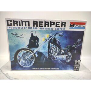 Monogram Grim Reaper Chopper Motorcycle 1:8 Scale Model Kit Open Box #1